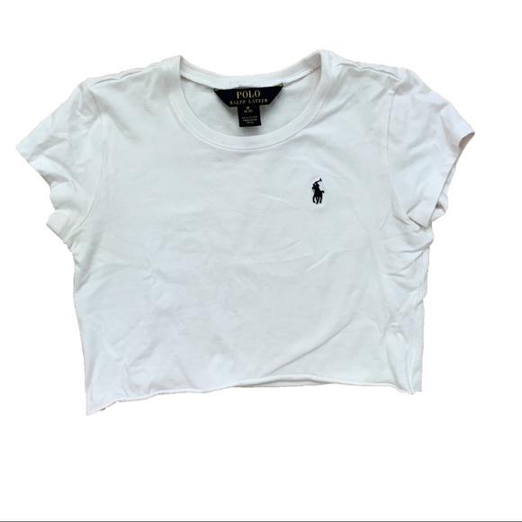 White Polo Crop Top - Picture 2 of 4